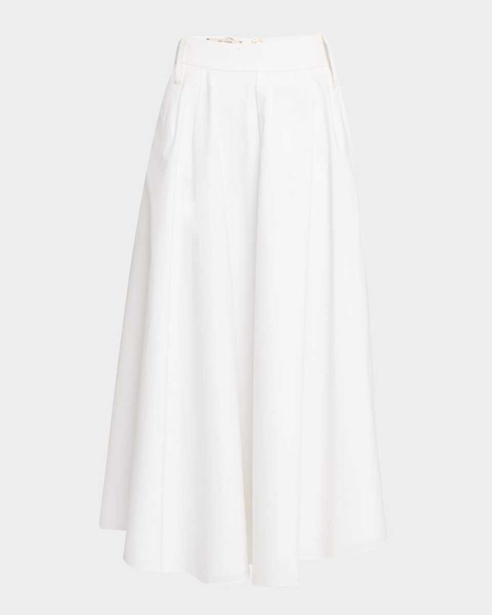 Poplin Power Midi Skirt